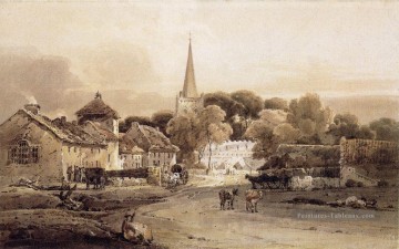 Thomas Girtin œuvres - Spir aquarelle peintre paysages Thomas Girtin